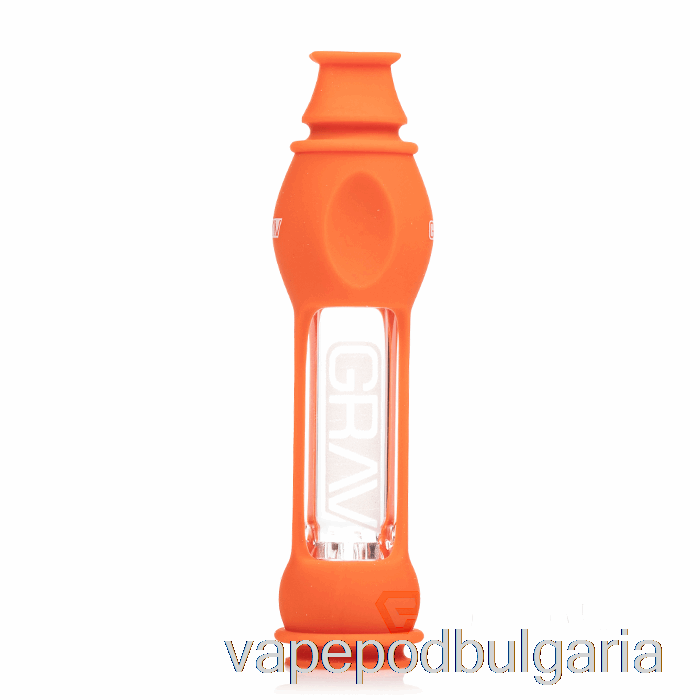 Vape 10000 Дръпки Grav Octo-taster със силиконова кожа Scarlet Orange
